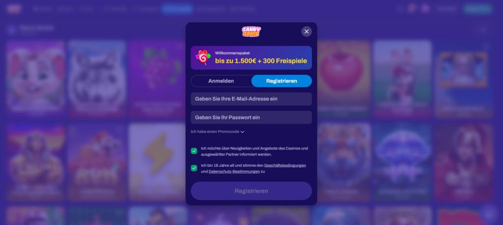 CandySpinz Casino Login